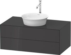 Duravit Waschtischunterbau WHITE TULIP 408x1000x550mm graphit hochglanz