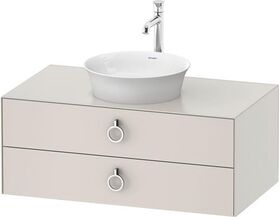 Duravit Waschtischunterbau WHITE TULIP 408x1000x550mm nordic weiß seidenmatt