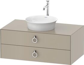 Duravit Waschtischunterbau WHITE TULIP 408x1000x550mm taupe seidenmatt