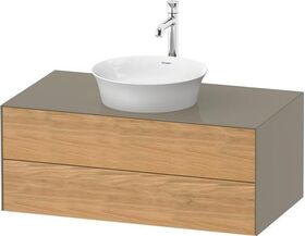 Duravit Waschtischunterbau WHITE TULIP 1000x550mm 2 Sk Ei na mass /steingrau hg