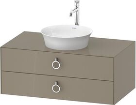 Duravit Waschtischunterbau WHITE TULIP 1000x550mm 2 Schubk Steingr hgl o ES
