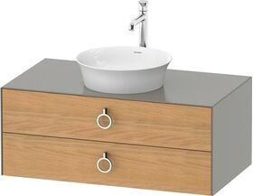 Duravit Waschtischunterbau WHITE TULIP 1000x550mm 2 Sk Ei na mass / Steing sdm