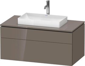 Duravit Waschtischunterbau L-CUBE 1020x482x550mm fla gr hgl o ES