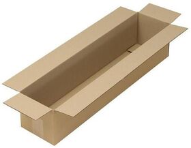 Faltkarton 1-wellig Maße 700x150x150mm Qualität 1.30 B braun TRANSPAK - VPE: 20