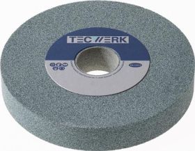 Schleifbockscheibe Ø300xB40x76mm 80 Form A Silicium Carbid grün TECWERK