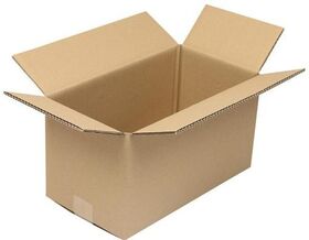 Faltkarton 2-wellig Maße 380x200x200mm Qualität 2.20BC braun TRANSPAK - VPE: 20