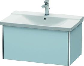 Duravit Waschtischunterbau XSQUARE 405x810x473mm lichtblau seidenmatt