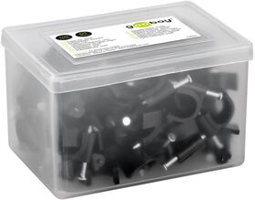Kabelschelle 12 mm, schwarz, 12mm- VPE: 1