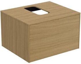 IDS Waschtischplatte CONCA mitt Auss 602x505mm a Nr2019 Eiche hell IDEAL STANDARD