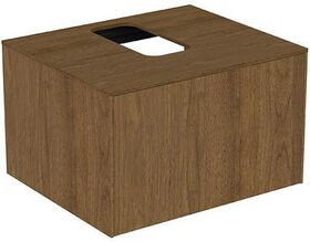 IDS Waschtischplatte CONCA o Auss 602x505mm a Nr2019 Walnuss dunkel IDEAL STANDARD