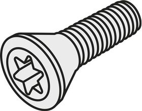 Torx-Senkkopfschraube ISO US 2506-T07P Bruttogewicht 1g PRAMET