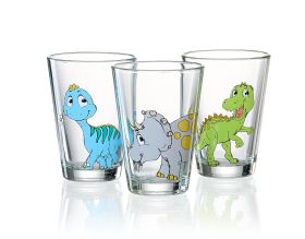 R&B Trinkglas Dino 205ml 3er - 8 VPE