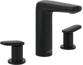 VB Dreiloch-WT-Arm. Antao 404x158x164mm m Push-Open-Ablaufgarnitur Matt Black