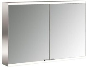 Emco LED-Lichtsp.schr. PRIME 2 FACELIFT AP 1000x700mm 2-türig aluminium/spiegel EMCO