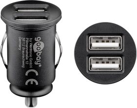 Dual-USB Auto-Ladegerät (24 W), 1Stk.imPlastikbeutel- VPE: 1