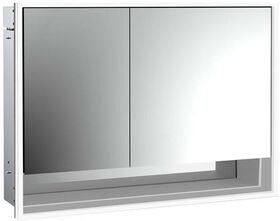 Emco LED-Lichtspiegelschrank LOFT UP 1000x733mm 2-tü B Tür re Ufach alu/sp EMCO