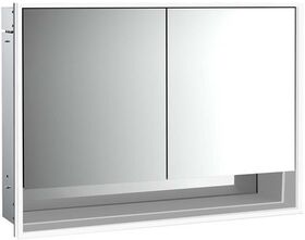 Emco LED-Lichtspiegelschrank LOFT UP 1000x733mm 2-tü Unterf. alu/spiegel EMCO