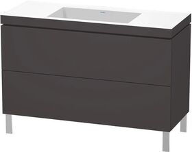 Duravit Waschtischunterbau L-CUBE m WT Vero Air 698x1200x480mm o HL gra sm