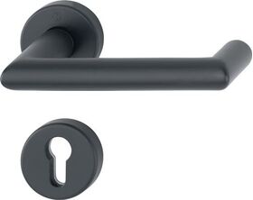 FS-Garnitur Rotterdam FS-1401/42H/42HS Alu.F9714M schw. ma D/D TS 40-65mm PZ rd.