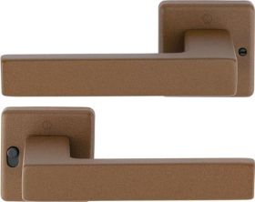 Drückergrt.Austin 1769/52VR Alu.F8607STRUK quad.o.DIN re.o.D/D HOPPE
