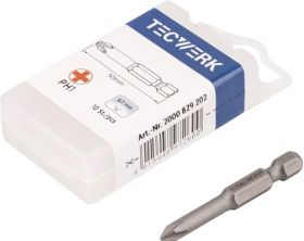 Bit 1/4 Zoll PH 1 L.50mm TECWERK - VPE: 10