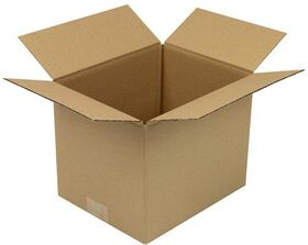 Faltkarton 1-wellig Höhenrillung Maße250x200x200mm Qualität1.20 B braun TRANSPAK - VPE: 25