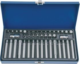 Kraftschraubersatz 40-tlg.lang,Schlitz/PH/i6-KT./XZN/T TECWERK