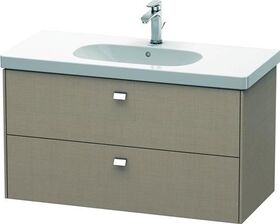 Duravit Waschtischunterbau BRIOSO Griffe chrom 563x1020x469mm leinen