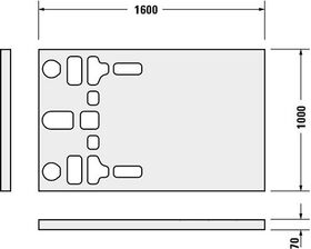 Duravit Duschwannenträger