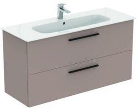 IDS Waschtisch/Möbel-Paket i.life A 120cm, Griff Schwarz Greige matt IDEAL STANDARD