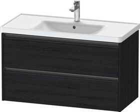 Duravit Waschtischunterbau Ketho.2 984x549x455mm eiche schwarz