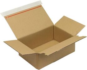Automatikkarton 1-wellig Automatikboden Maße 230x160x80mm SK A5 Q.1.20 B braun - VPE: 20