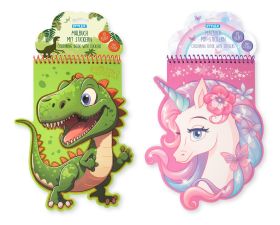 Sticker-Malbuch mit Spirale - 6 VPE