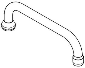 Grohe U-Auslauf Ausldg 300mm chr