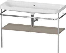 Duravit Waschtischset HAPPY D.2 PLUS 1175x490mm o HL steingrau seidenmatt