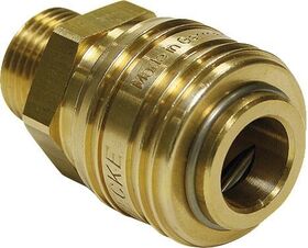 Schnellver.Kup m.AG MessingNBR Gew.1/4 Zoll Durchfluss(Luft) 775