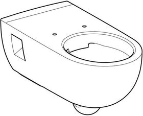 Geberit Wand-Tiefspül-WC RENOVA COMFORT Rimfree, teilgeschlossene Form weiß KT