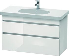 Duravit Waschtischunterbau DURASTYLE 453x1000x610mm eiche schwarz / weiß matt