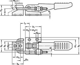 Verschluss-Spanner GN 851 STA Haltekraft FH 1600 N GANTER