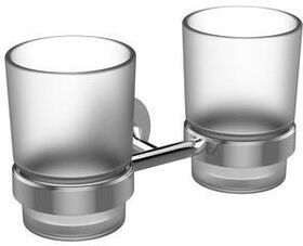 IDS Zahnbecher IOM doppelt satiniertes Glas chrom IDEAL STANDARD