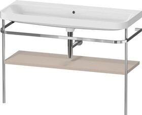 Duravit Waschtischset HAPPY D.2 PLUS 1175x490mm o Hahnloch taupe seidenmatt