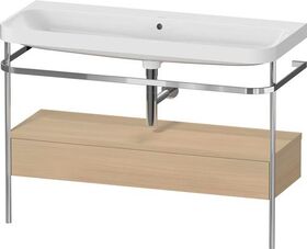 Duravit Waschtischset HAPPY D.2 PLUS 1175x490mm o Hahnloch mediterrane eiche