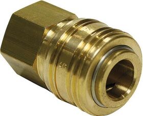 Schnellver.Kup m.IG MessingNBR Gew.1/4 Zoll Durchfluss(Luft) 775