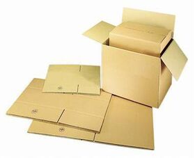 Versandkarton Außenmaße: 39 x 29 x 20 cm (B x H x T) Wellpappe braun NEUTRALWARE