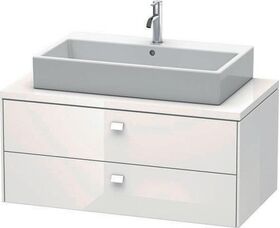 Duravit Konsolenunterschrank BRIOSO Griffe Frontfarbe 442x1020x550mm we hgl