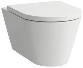 Laufen Wand-Tiefspül-WC Pack KARTELL spülr verd. Befestigung m. WC-Sitz weiß - VPE: 12