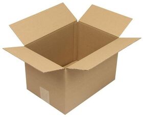 Faltkarton 1-wellig Höhenrillung Maße 305x215x200mm A4 Qualität 1.20 B braun - VPE: 25