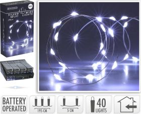 LED Lichterkette Silberdraht40 - 36 VPE