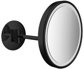 Emco LED-Rasier-/Kosm.spiegel PURE LED rd d= 203mm 1-arm Dir.Anschl. schwarz EMCO