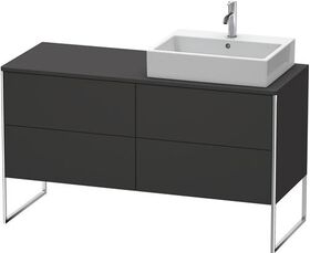 Duravit Waschtischunterbau XSQUARE 778x1400x548mm Be re graphit supermatt